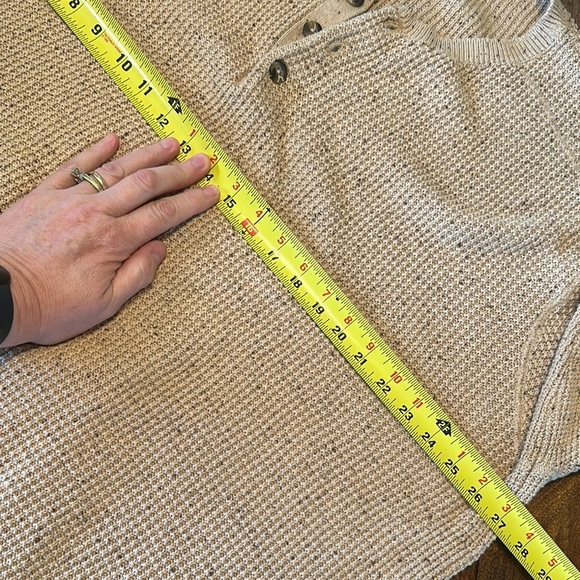 St. John's Bay Light Tan Textured cotton sweater size XXL EUC - Picture 4 of 7